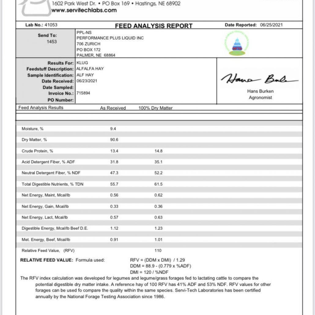 Hay For Sale in Nebraska
